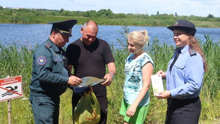 В Кричеве прошел совместный рейд РОЧС и РОВД по местам отдыха у воды