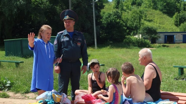 В Кричеве прошел совместный рейд РОЧС и РОВД по местам отдыха у воды