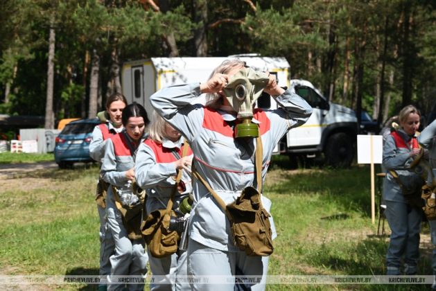 В Кричеве прошли соревнования гражданских формирований гражданской обороны