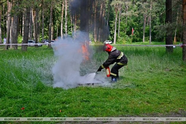 В Кричеве прошли соревнования гражданских формирований гражданской обороны