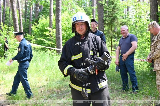 В Кричеве прошли соревнования гражданских формирований гражданской обороны