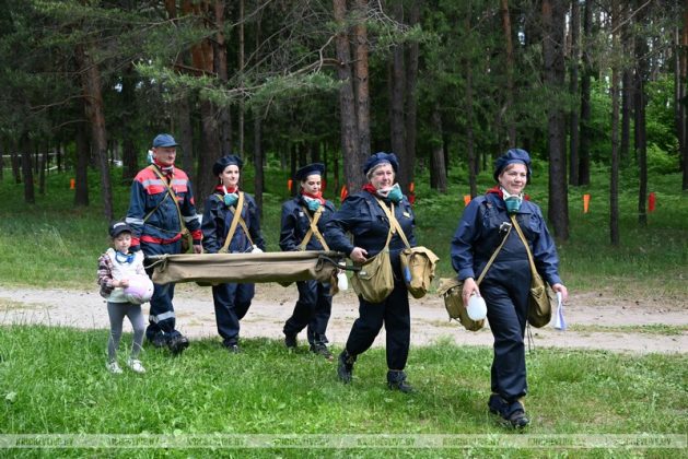 В Кричеве прошли соревнования гражданских формирований гражданской обороны