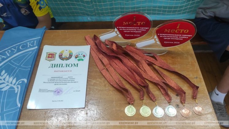 В Кричеве стартовал марафон молодежи и студенчества с турнира по настольному теннису