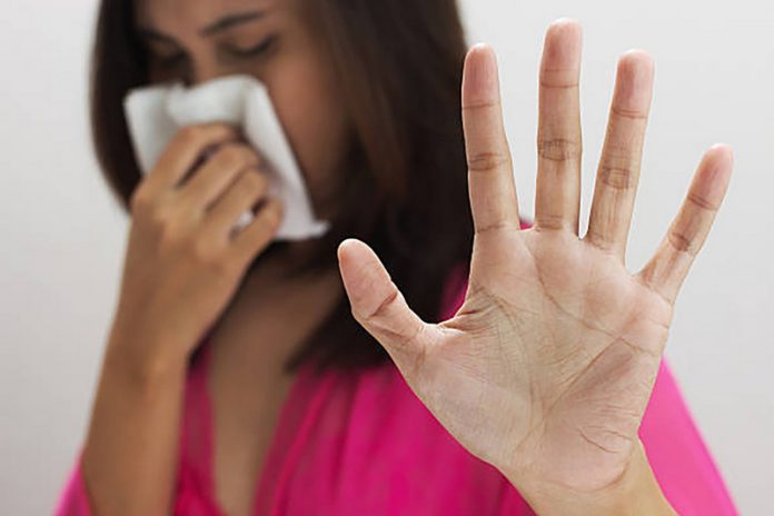Flu cold or allergy symptom
