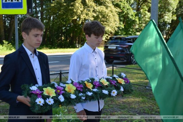 Митинг-реквием у памятника Николаю Сиротинину прошел в Кричевском районе