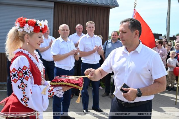 Пешеходный мост открыли в Кричеве