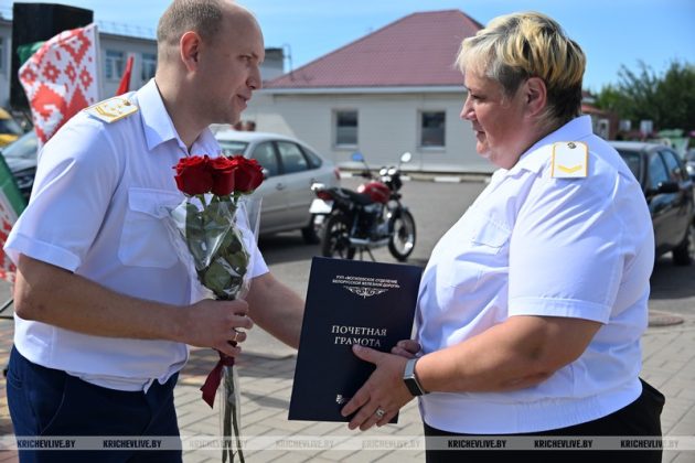 Железнодорожники Кричева отмечают профессиональный праздник и получают награды