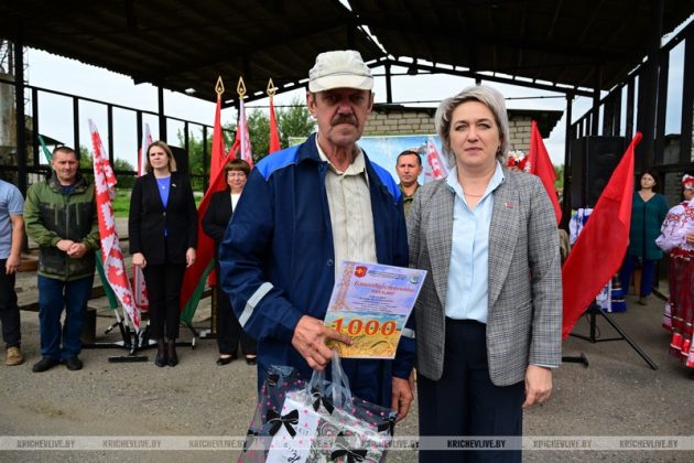 На Кричевщине отмечали хлеборобов ОАО «Новобельское-АГРО»