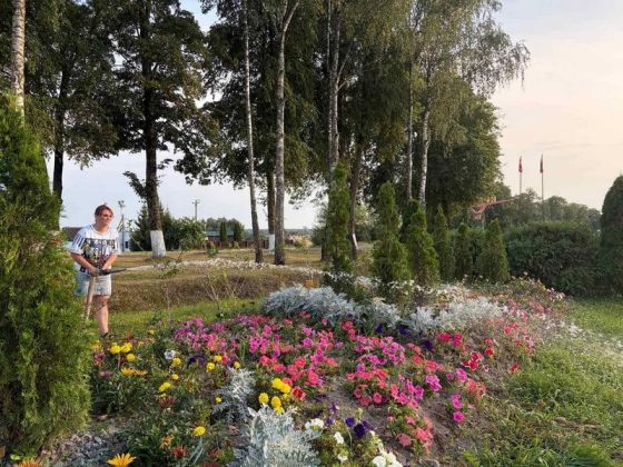 Узнали, как в Кричеве заботятся о городских цветниках