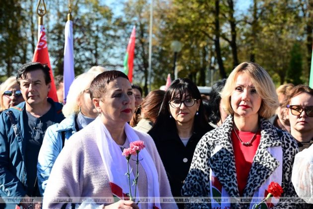 В Кричеве на Кургане Славы прошел митинг к 83-й годовщине освобождения города