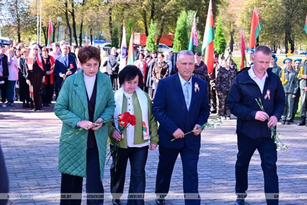 В Кричеве на Кургане Славы прошел митинг к 83-й годовщине освобождения города