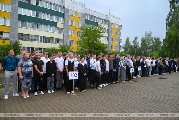 В Кричеве новый учебный год начался для учащихся аграрно-строительного колледжа