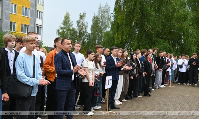 В Кричеве новый учебный год начался для учащихся аграрно-строительного колледжа