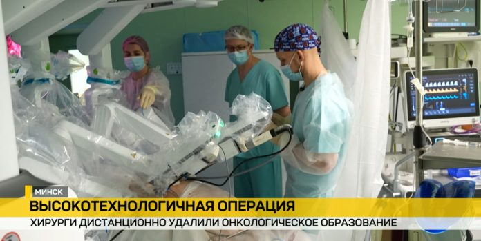 В Беларуси впервые провели дистанционную роботизированную операцию